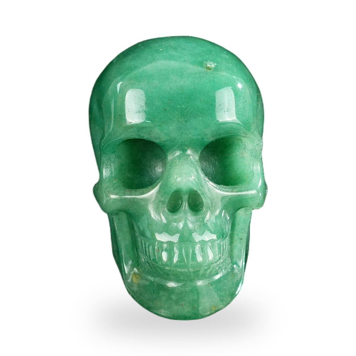 Green Aventurine crystal skull 2.2" SKH20GA09 photo 1