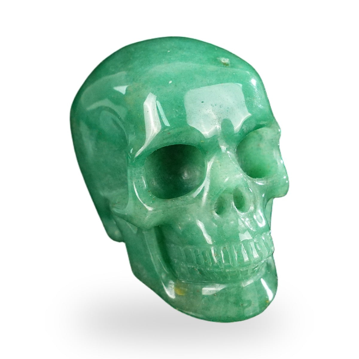Green Aventurine crystal skull 2.2" SKH20GA09 photo 2