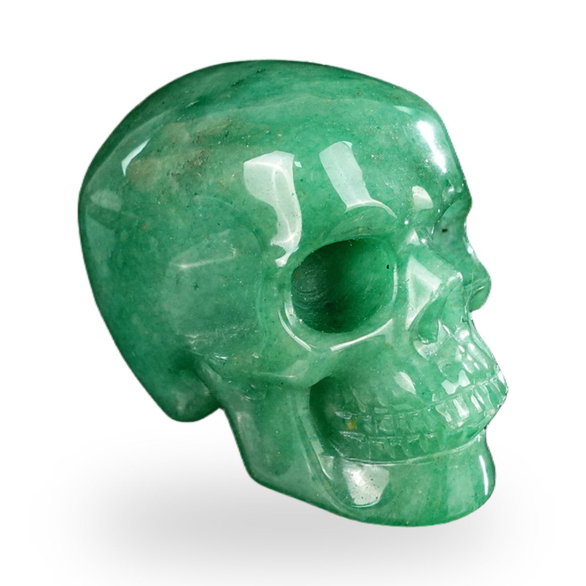 Green Aventurine crystal skull 2.2" SKH20GA10 photo 3