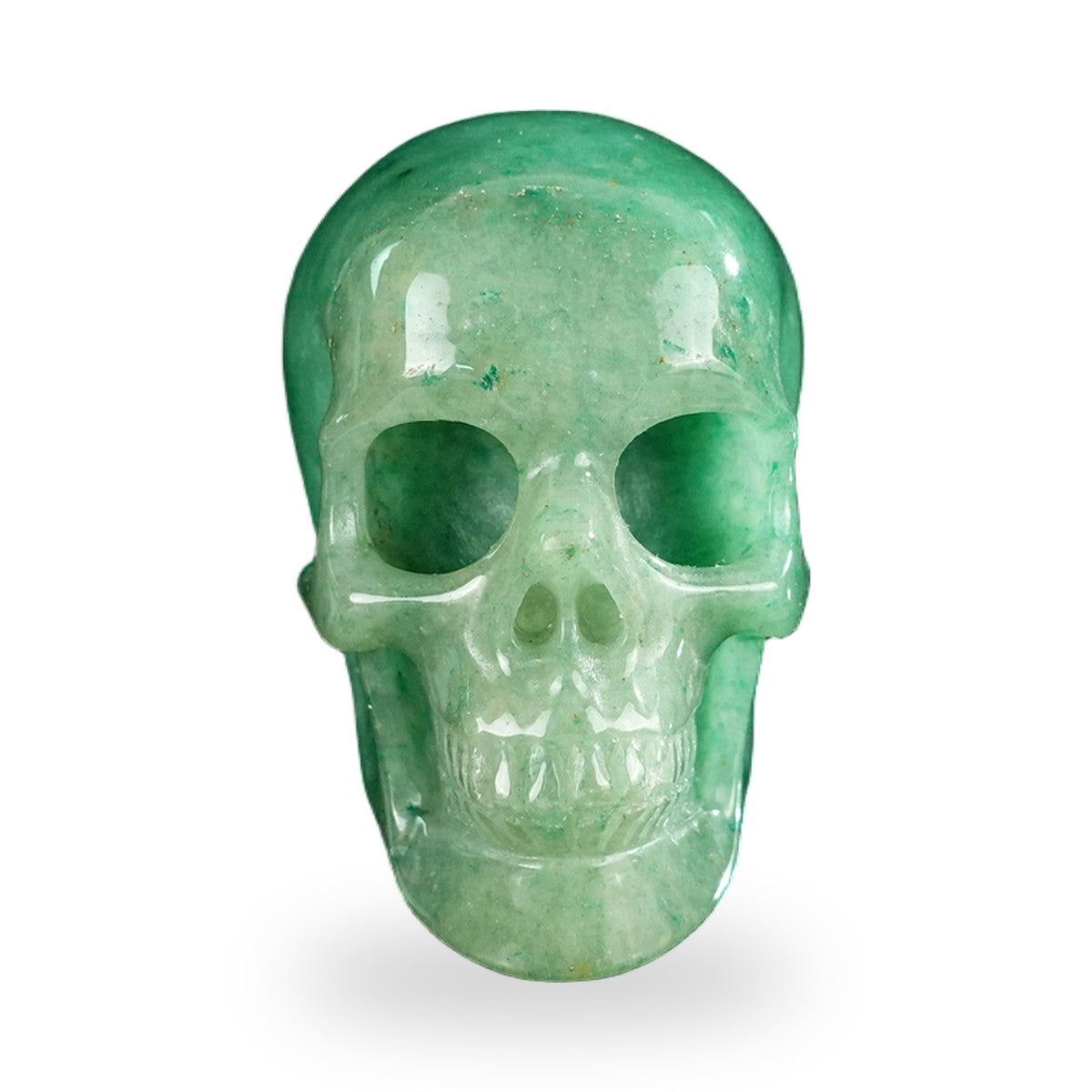 Green Aventurine crystal skull 2.2" SKH20GA11 photo 1