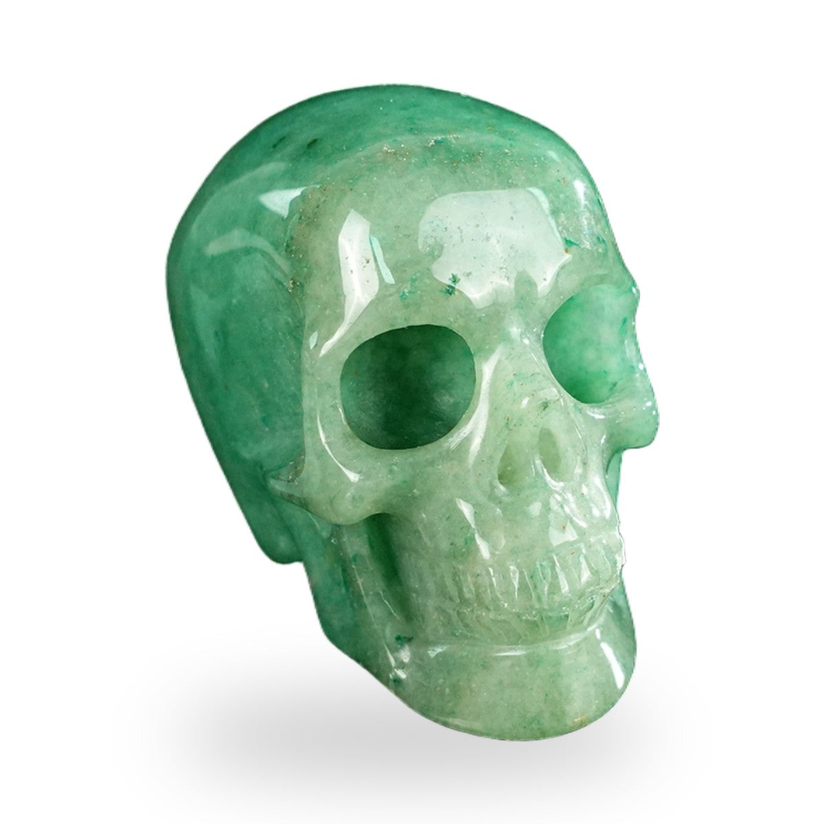 Green Aventurine crystal skull 2.2" SKH20GA11 photo 2