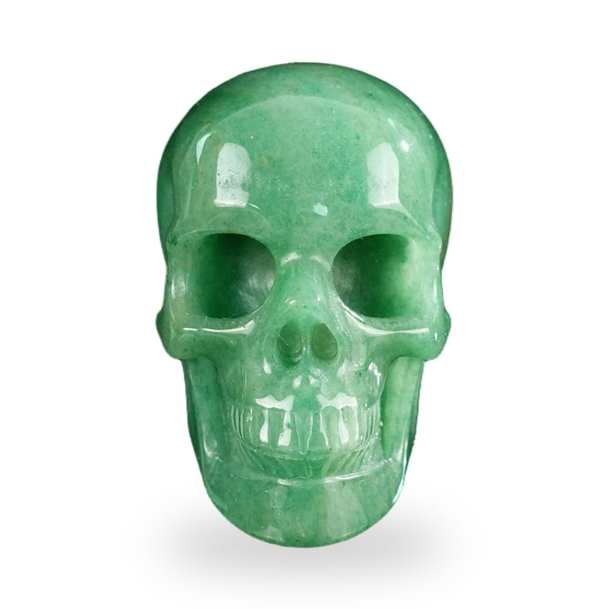 Green Aventurine crystal skull 2.2" SKH20GA12 photo 1