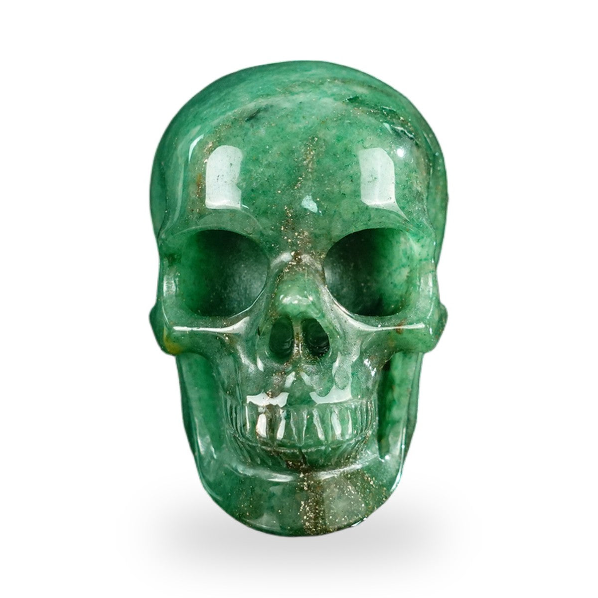 Green Aventurine crystal skull 2.2" SKH20GA13 photo 1