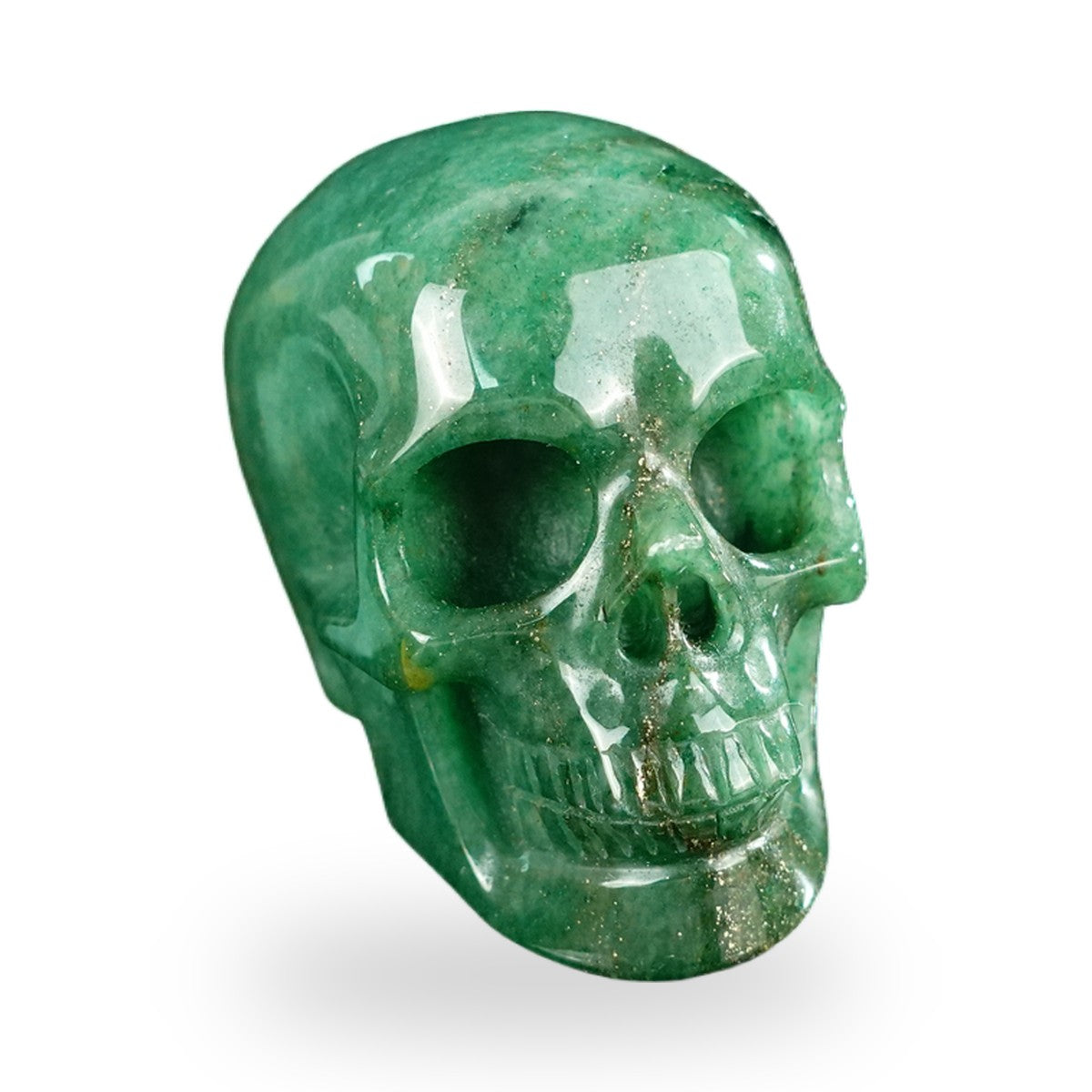 Green Aventurine crystal skull 2.2" SKH20GA13 photo 2
