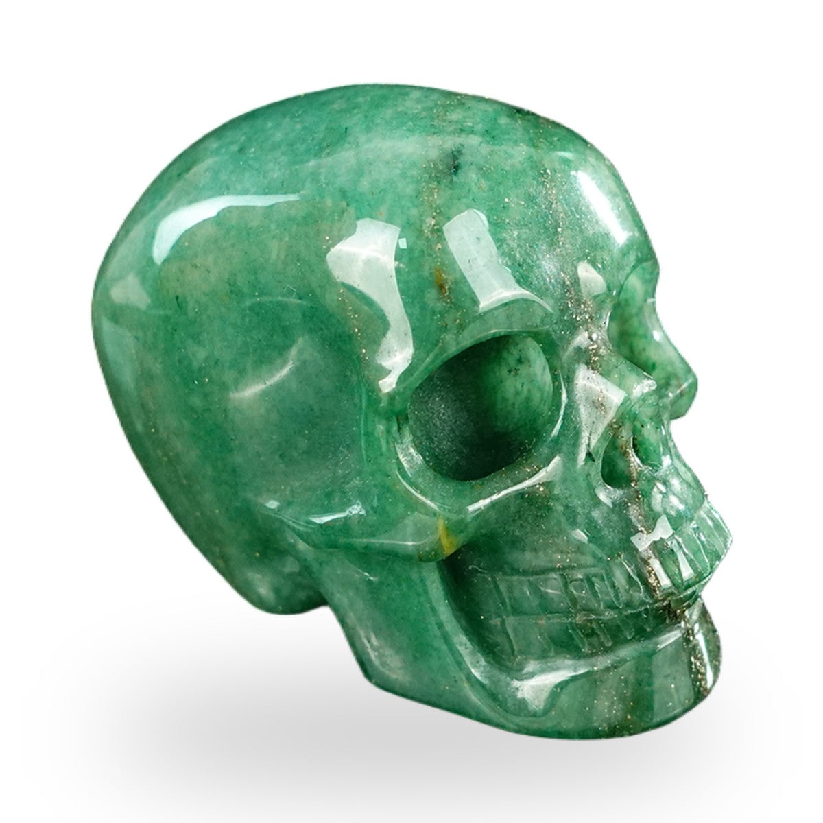Green Aventurine crystal skull 2.2" SKH20GA13 photo 4
