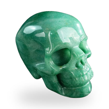 Green Aventurine crystal skull 3" SKH30GA02 photo 3