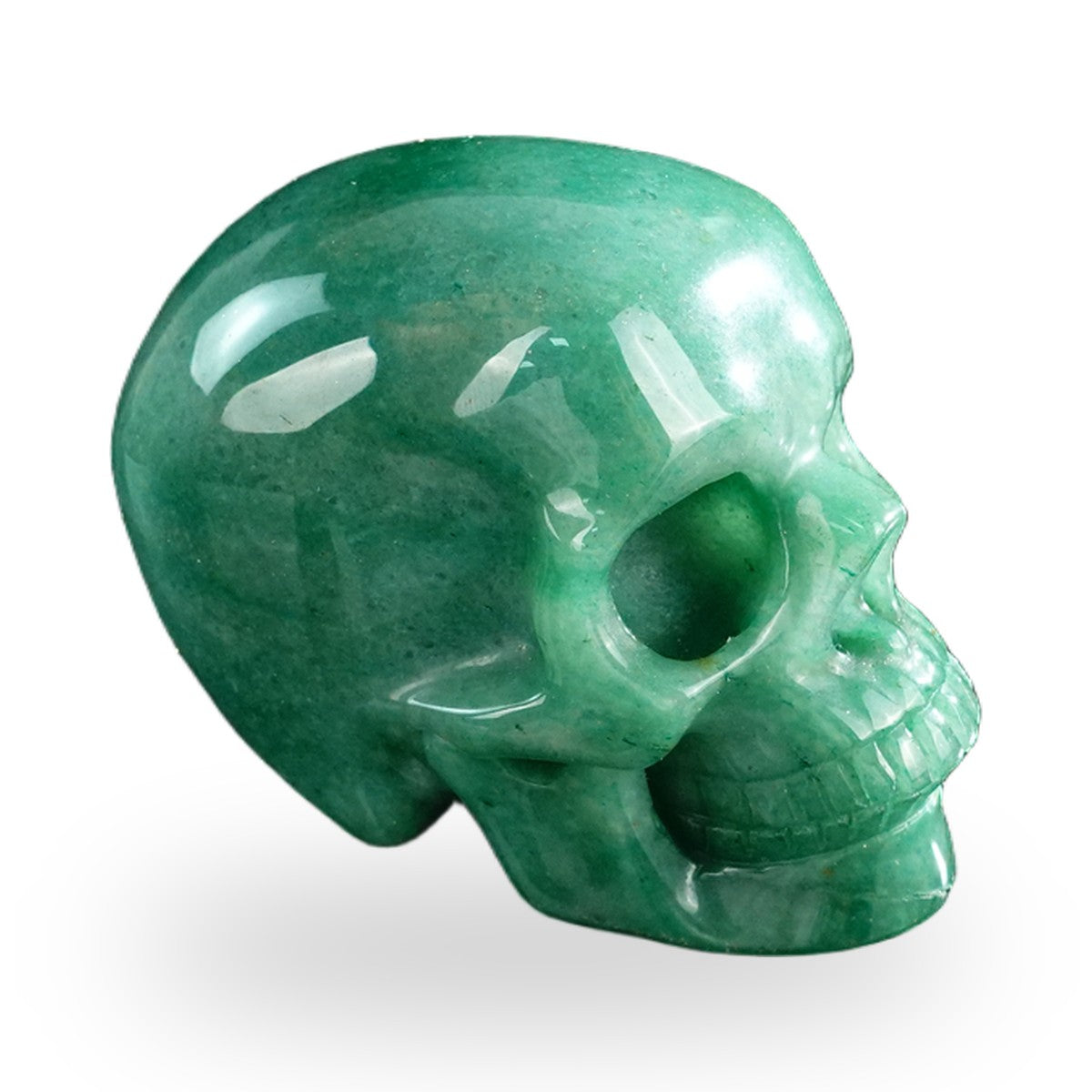Green Aventurine crystal skull 3" SKH30GA02 photo 4