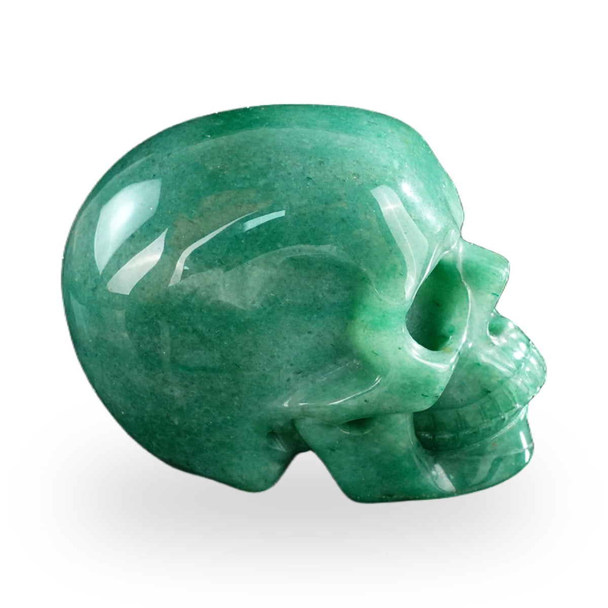 Green Aventurine crystal skull 3" SKH30GA02 photo 5