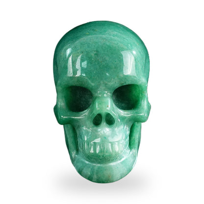 Green Aventurine crystal skull 3" SKH30GA03 photo 1