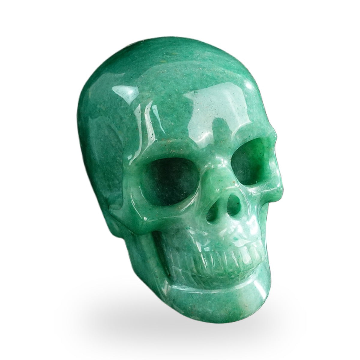 Green Aventurine crystal skull 3" SKH30GA03 photo 3