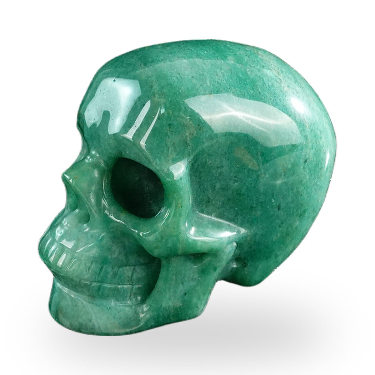 Green Aventurine crystal skull 3" SKH30GA03 photo 7