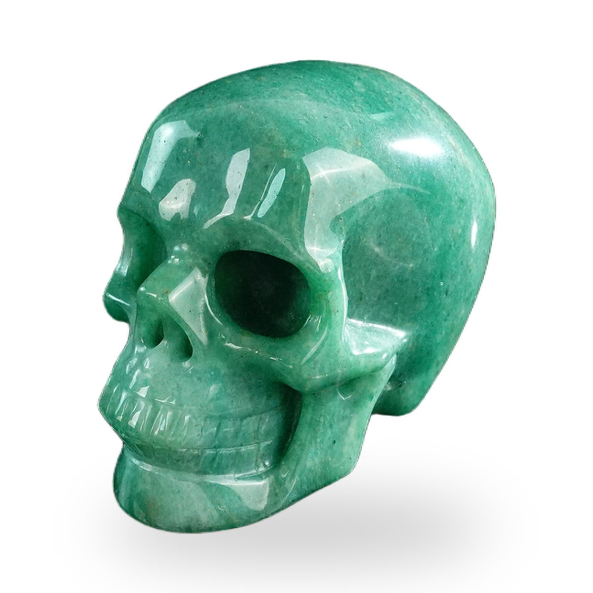 Green Aventurine crystal skull 3" SKH30GA03 photo 8
