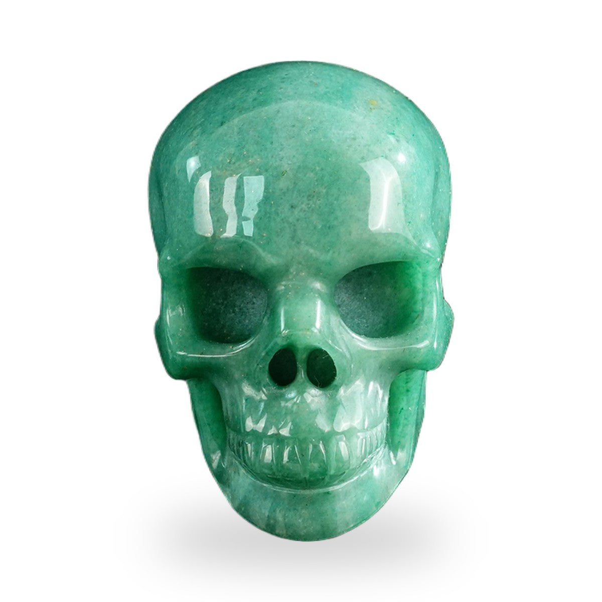 Green Aventurine crystal skull 3" SKH30GA04 photo 1