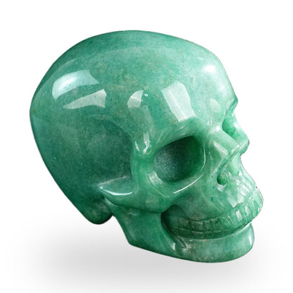 Green Aventurine crystal skull 3" SKH30GA04 photo 3