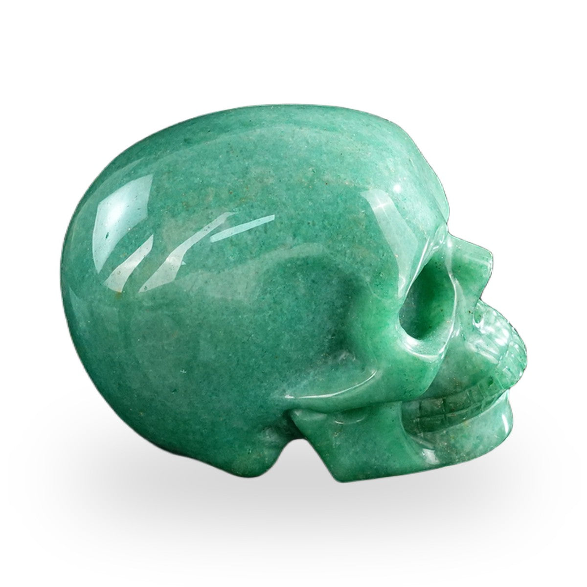 Green Aventurine crystal skull 3" SKH30GA04 photo 4