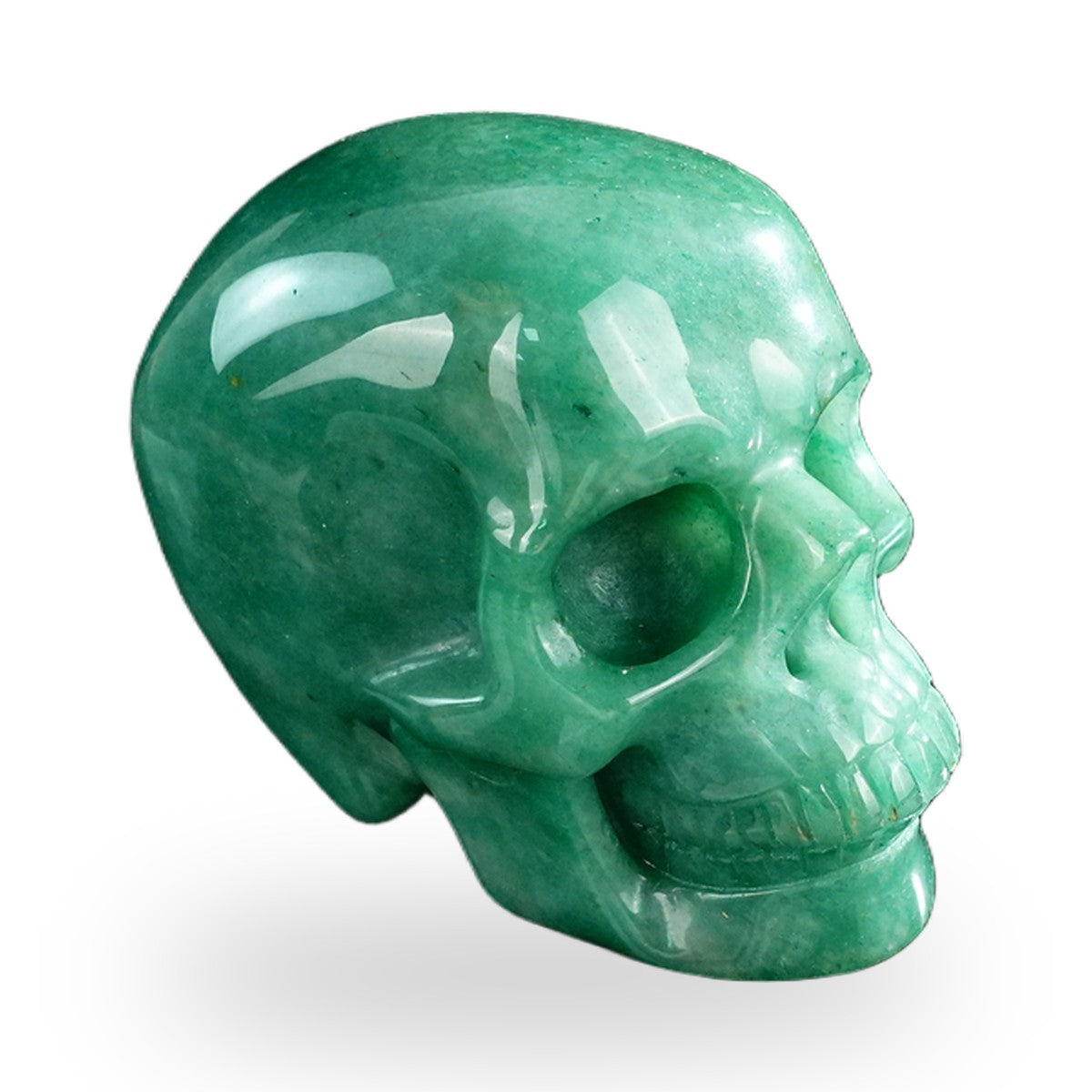 Green Aventurine crystal skull 3" SKH30GA05 photo 3