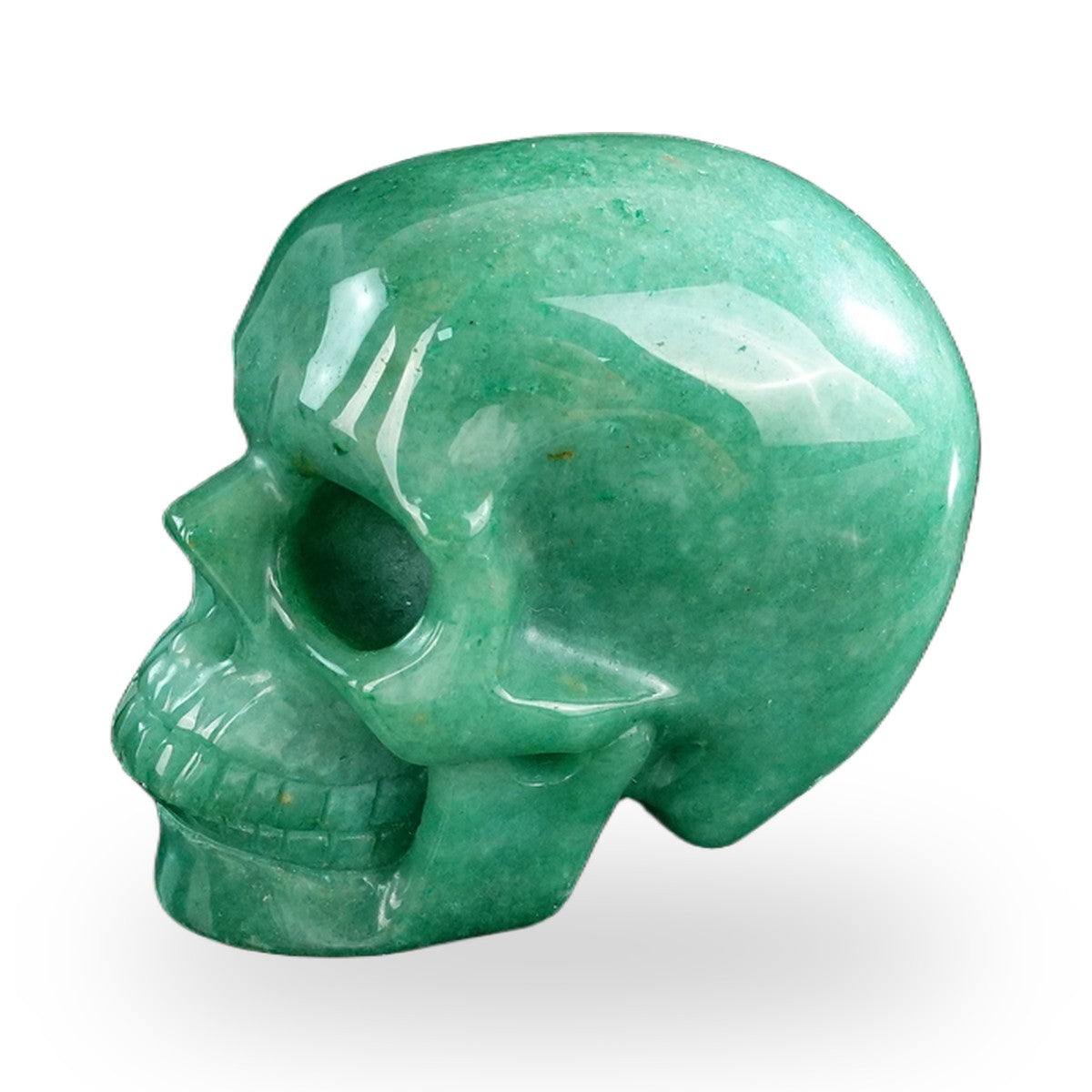 Green Aventurine crystal skull 3" SKH30GA05 photo 7