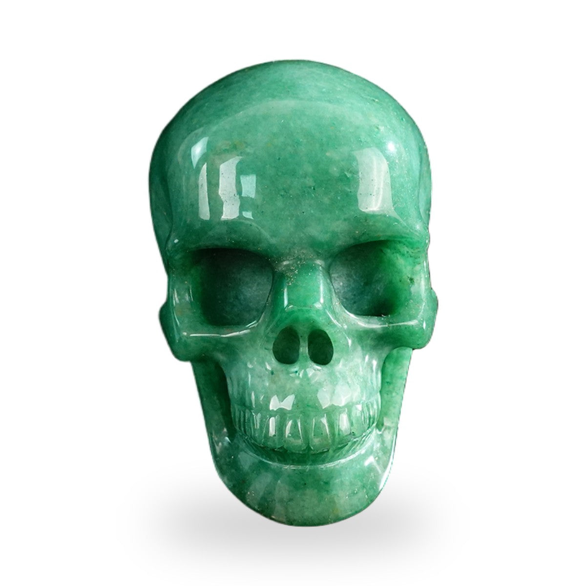 Green Aventurine crystal skull 3" SKH30GA06 photo 1