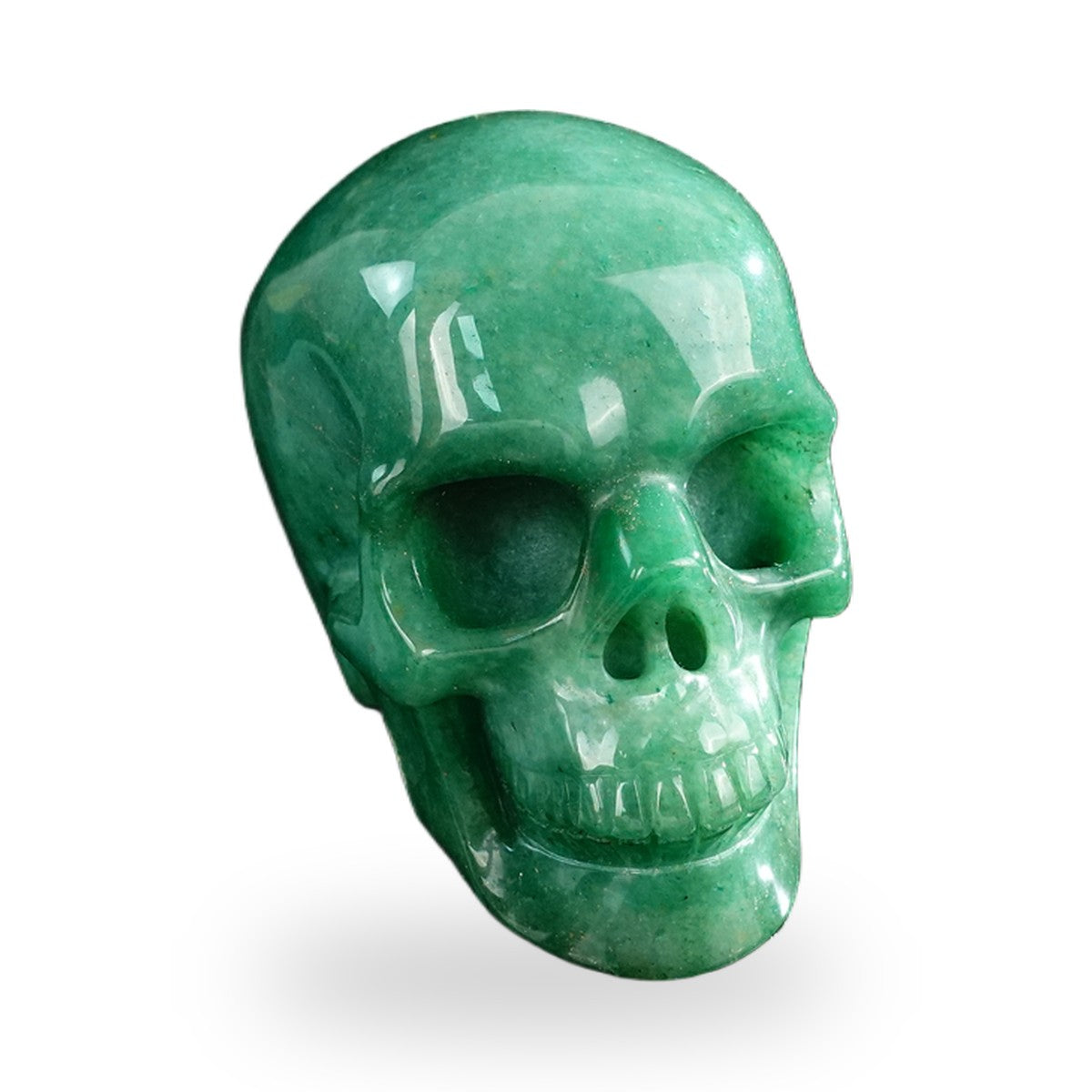 Green Aventurine crystal skull 3" SKH30GA06 photo 2