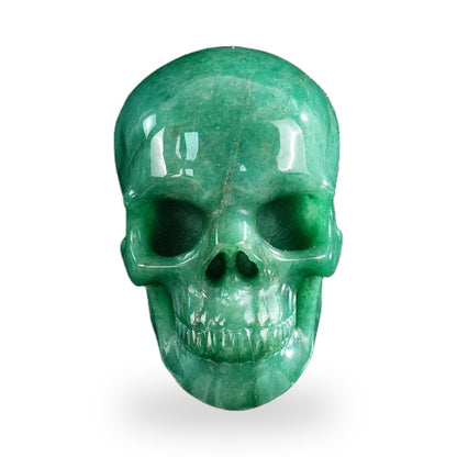 Green Aventurine crystal skull 3" SKH30GA07 photo 1