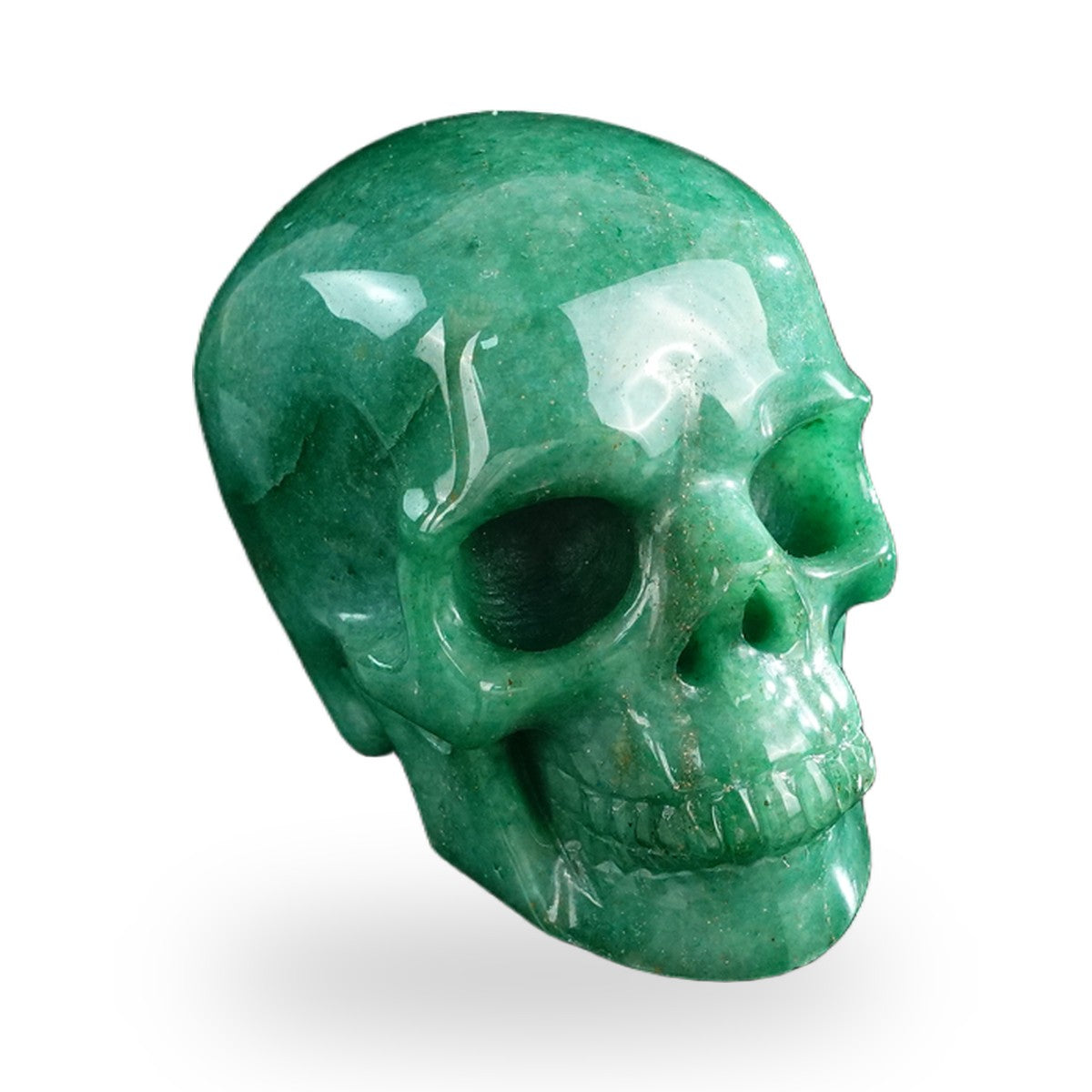 Green Aventurine crystal skull 3" SKH30GA07 photo 3