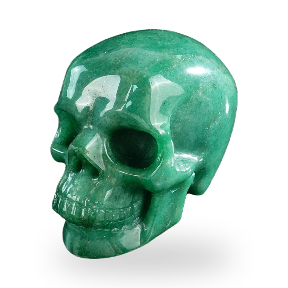 Green Aventurine crystal skull 3" SKH30GA07 photo 8