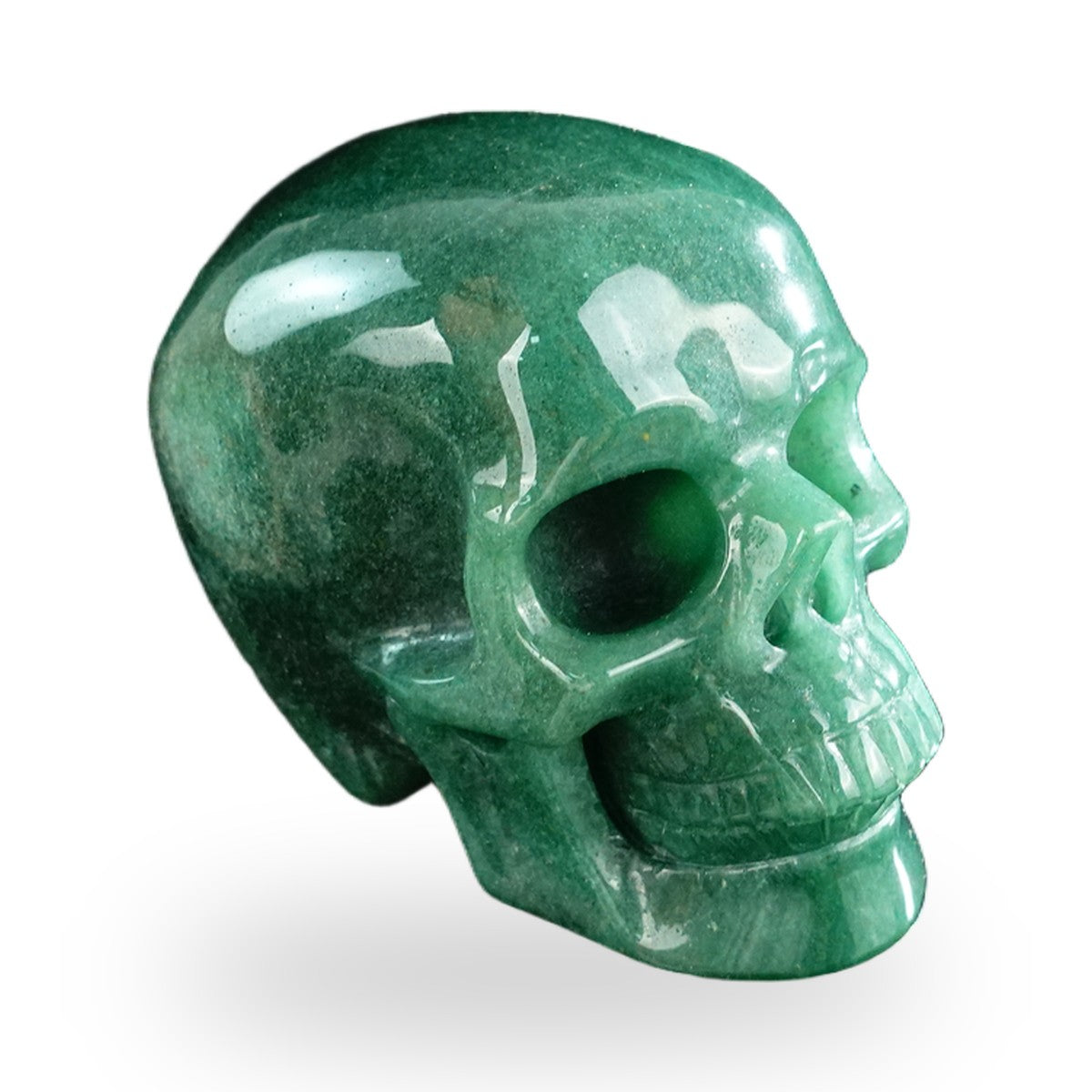 Green Aventurine crystal skull 3" SKH30GA08 photo 3