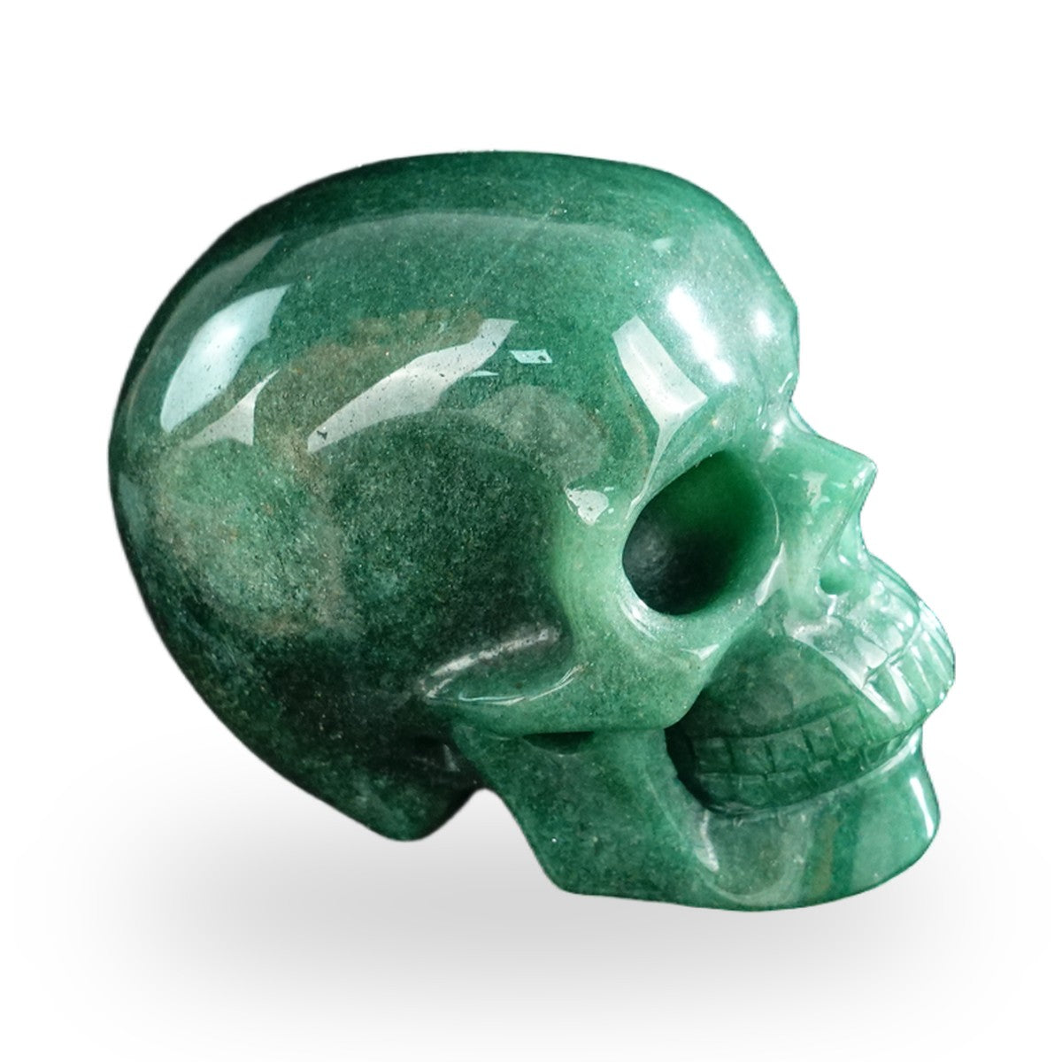 Green Aventurine crystal skull 3" SKH30GA08 photo 4