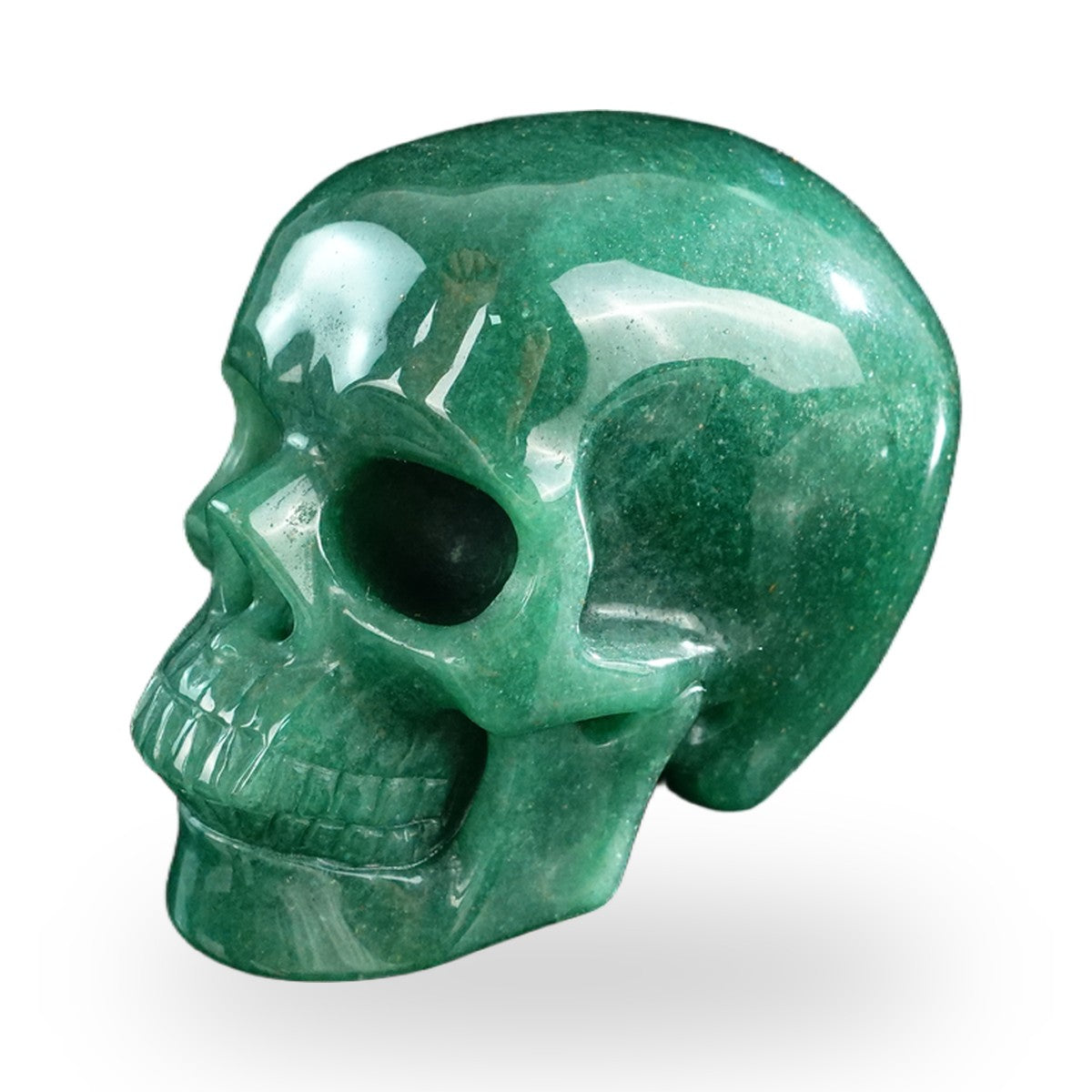 Green Aventurine crystal skull 3" SKH30GA08 photo 7