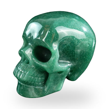 Green Aventurine crystal skull 3" SKH30GA08 photo 7