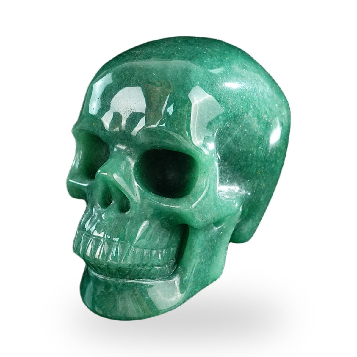 Green Aventurine crystal skull 3" SKH30GA08 photo 8