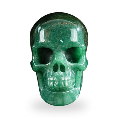 Green Aventurine crystal skull 3" SKH30GA09 photo 1