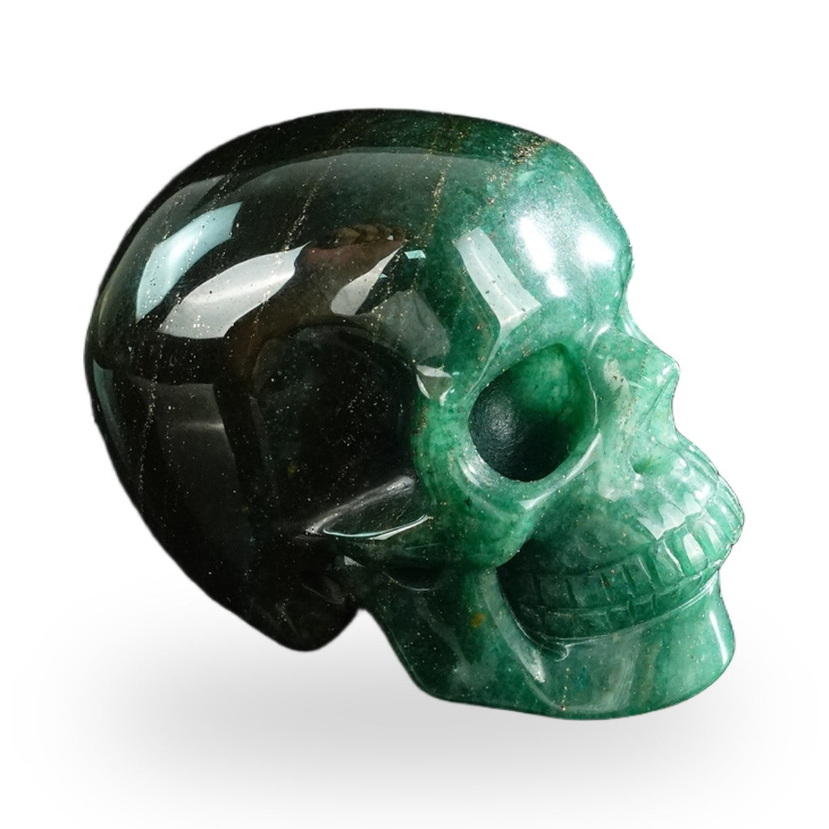 Green Aventurine crystal skull 3" SKH30GA09 photo 4