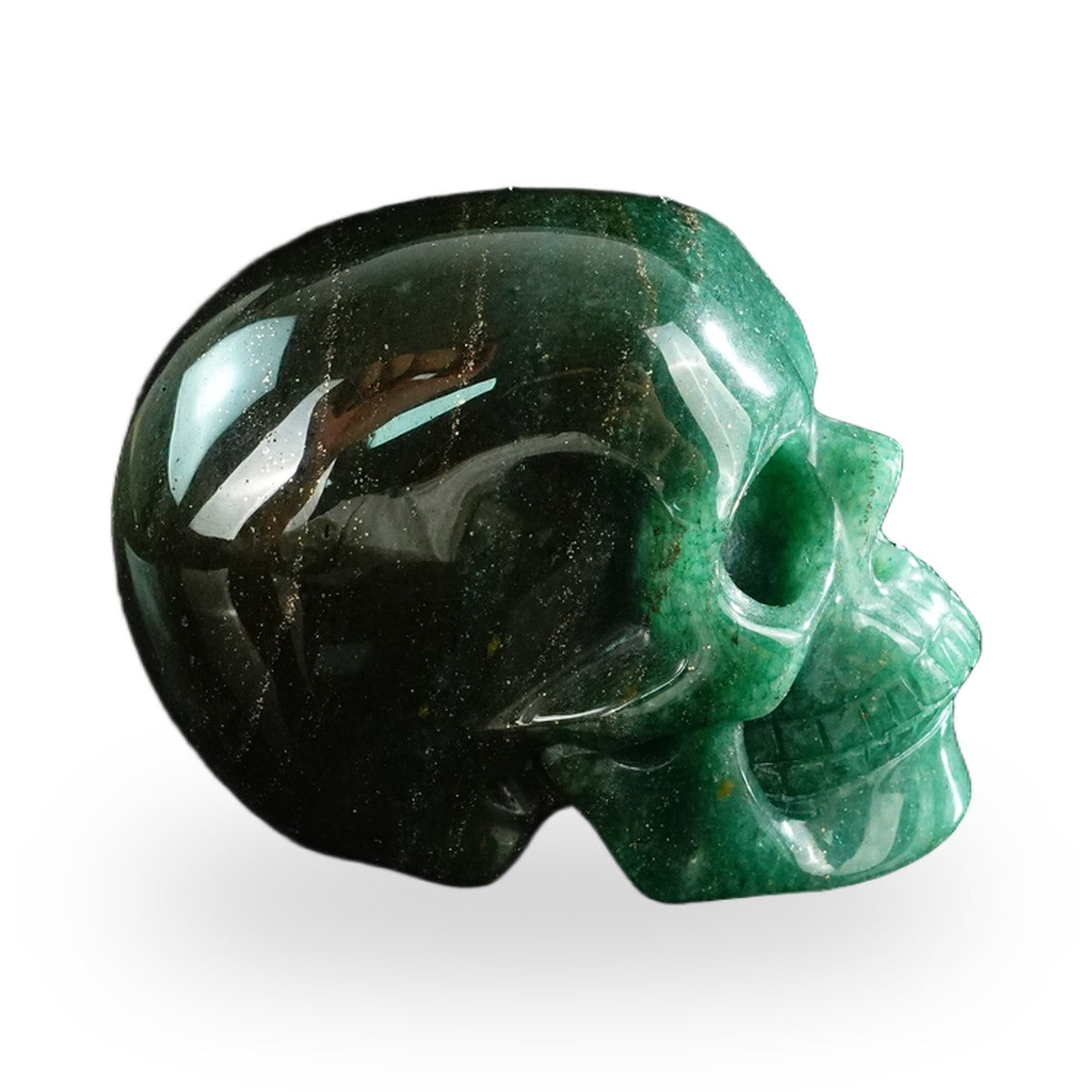 Green Aventurine crystal skull 3" SKH30GA09 photo 5