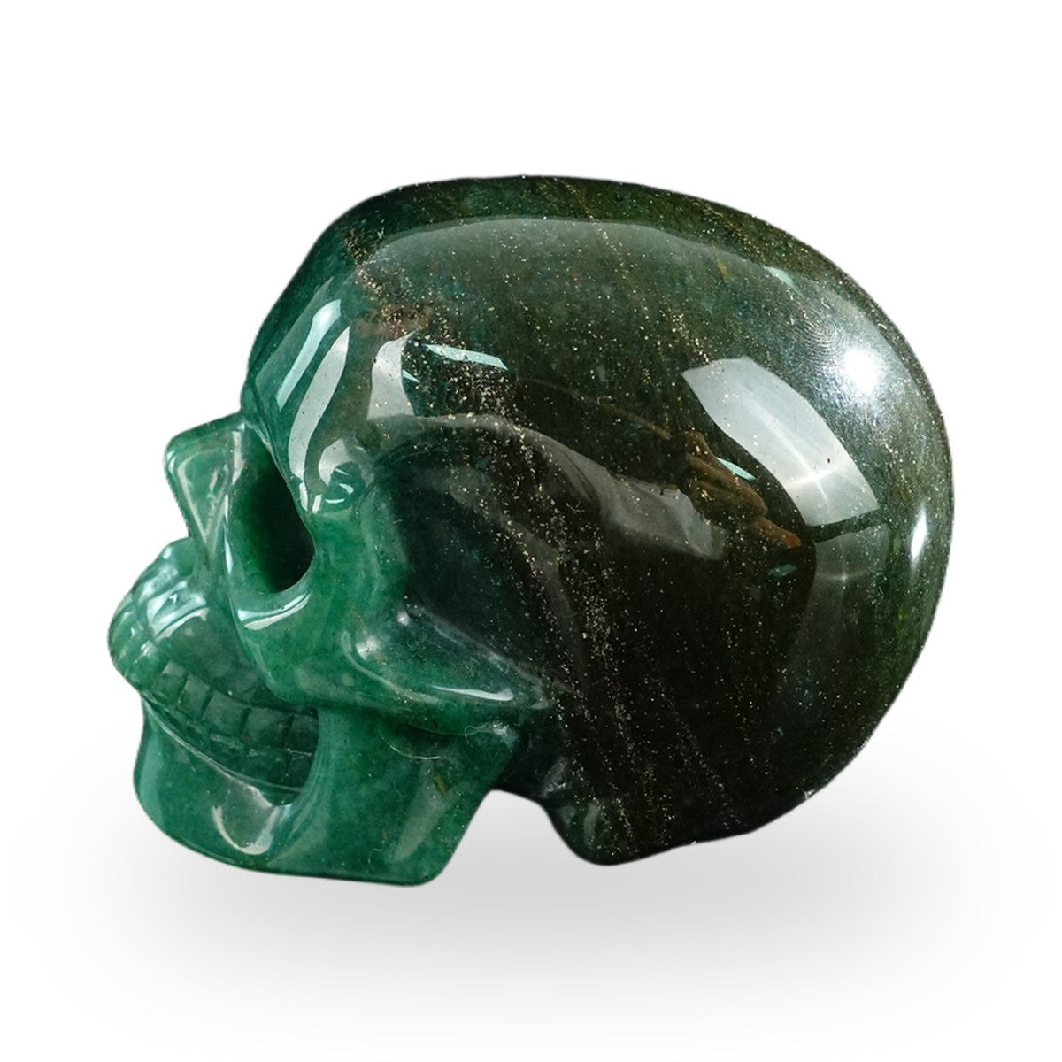 Green Aventurine crystal skull 3" SKH30GA09 photo 6