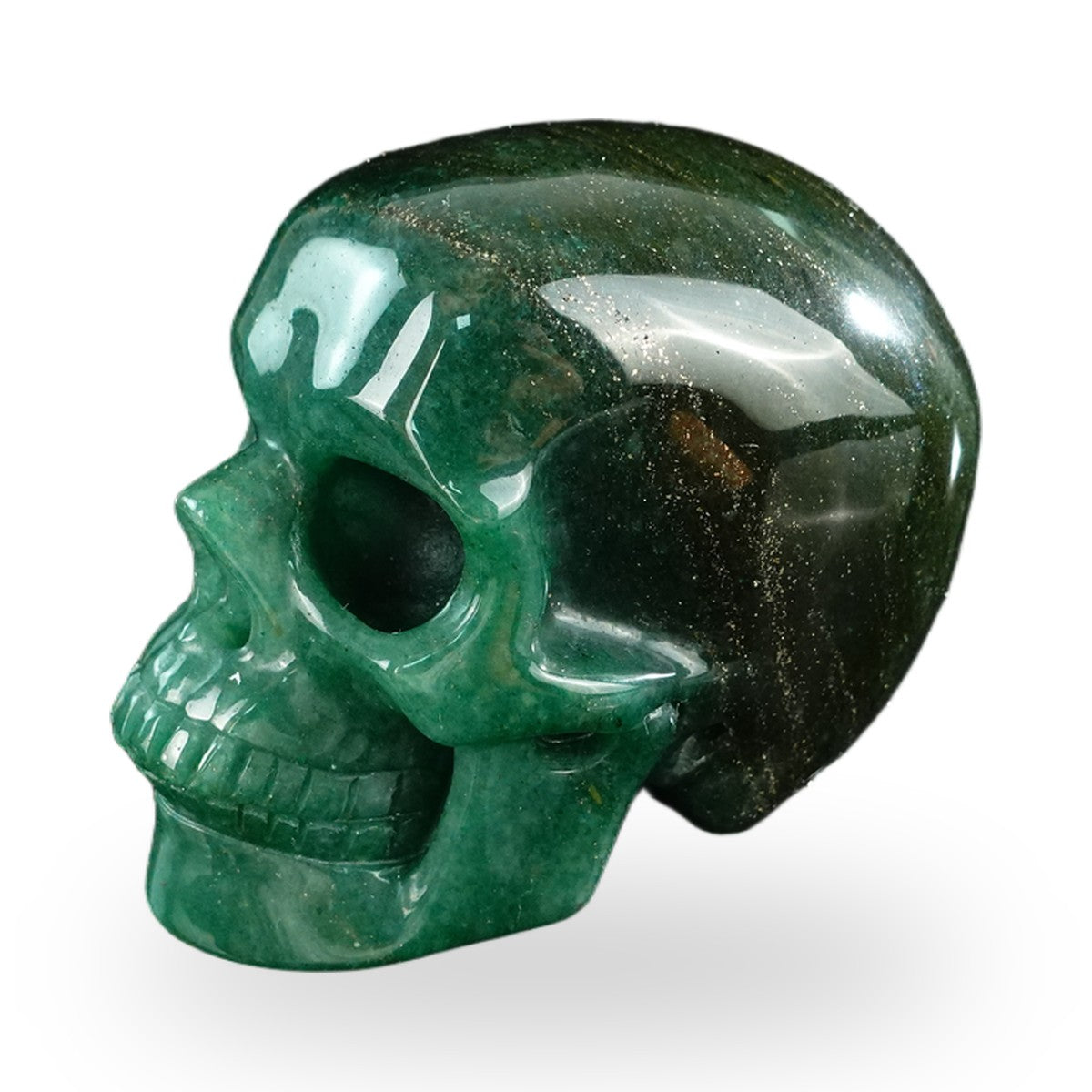 Green Aventurine crystal skull 3" SKH30GA09 photo 7