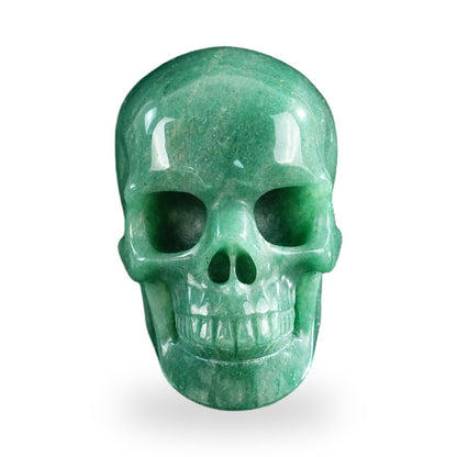 Green Aventurine crystal skull 3" SKH30GA10 photo 1