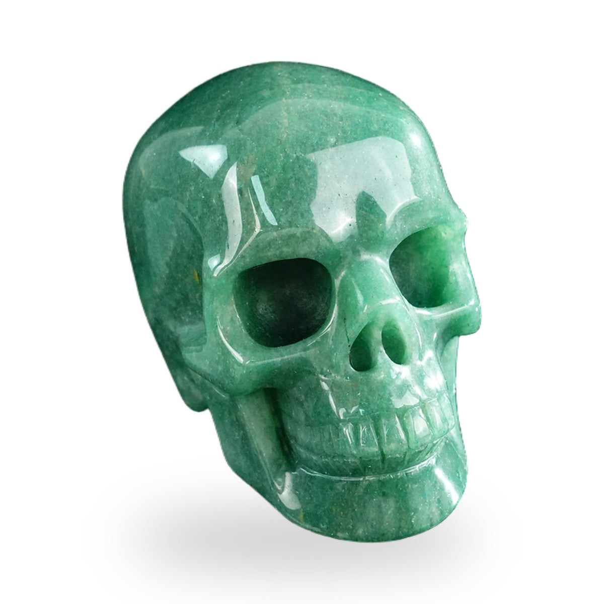 Green Aventurine crystal skull 3" SKH30GA10 photo 3