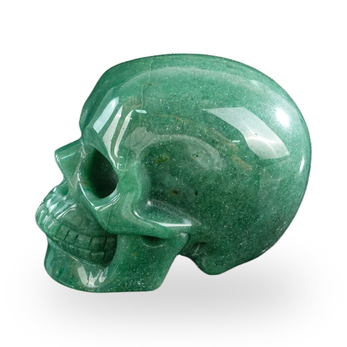 Green Aventurine crystal skull 3" SKH30GA10 photo 7