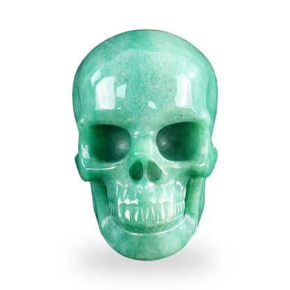 Green Aventurine crystal skull 3" SKH30GA11 photo 1