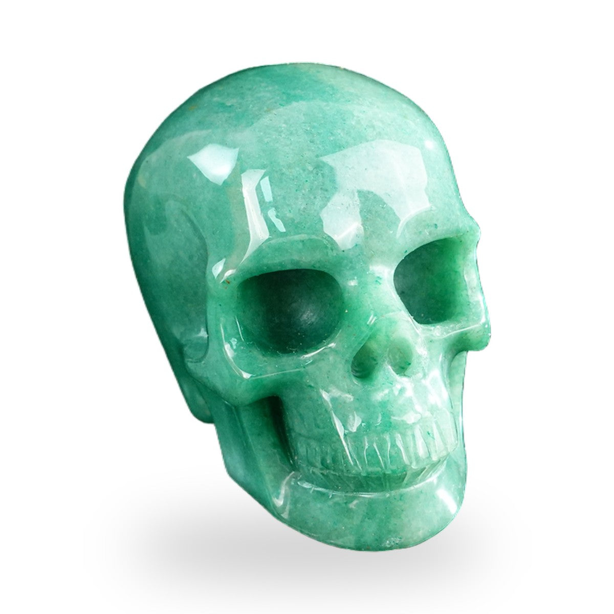 Green Aventurine crystal skull 3" SKH30GA11 photo 2