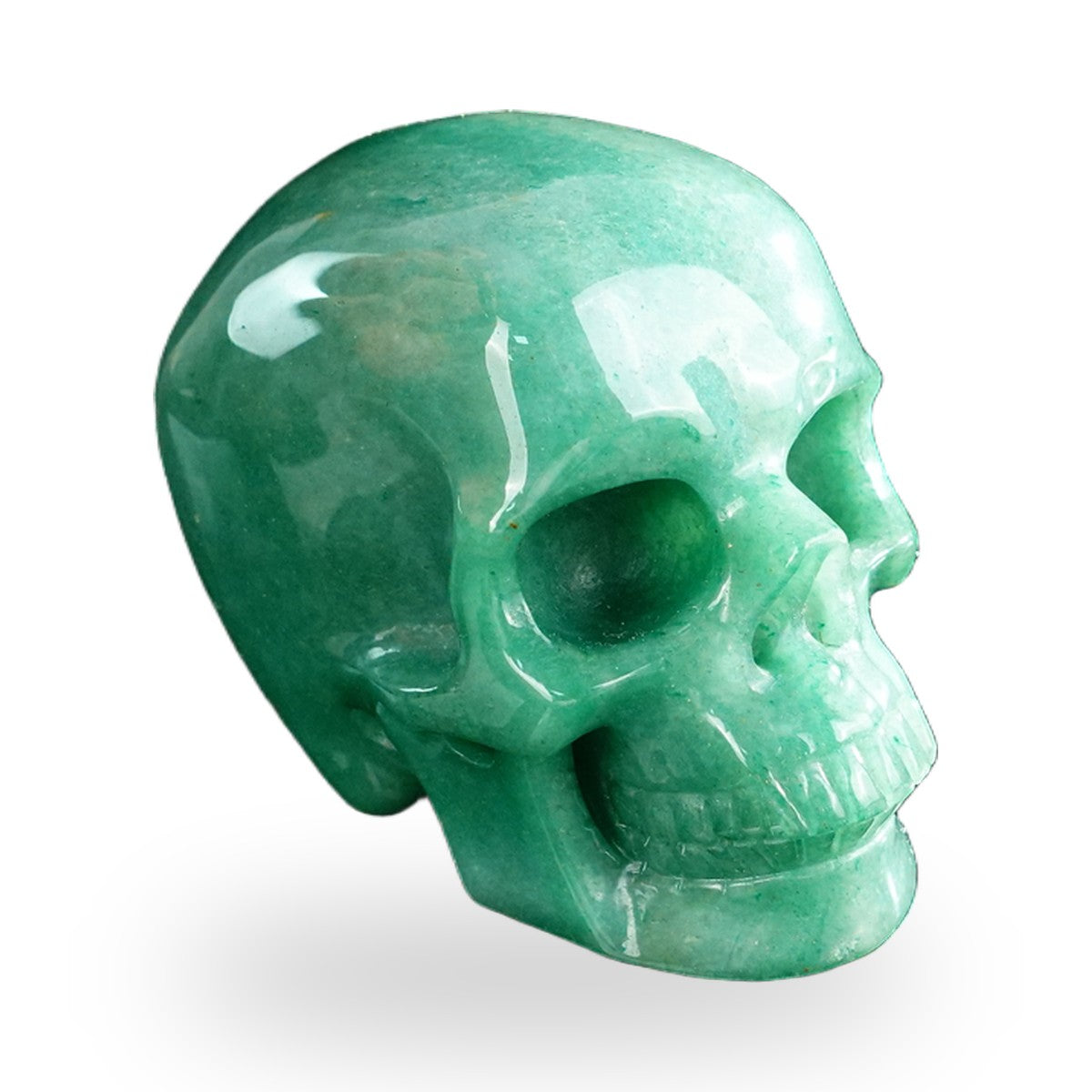 Green Aventurine crystal skull 3" SKH30GA11 photo 3