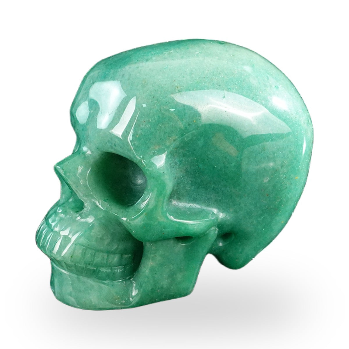 Green Aventurine crystal skull 3" SKH30GA11 photo 7