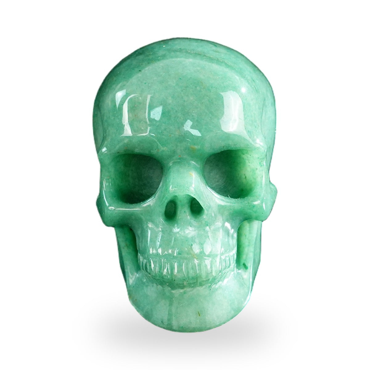 Green Aventurine crystal skull 3" SKH30GA12 photo 1