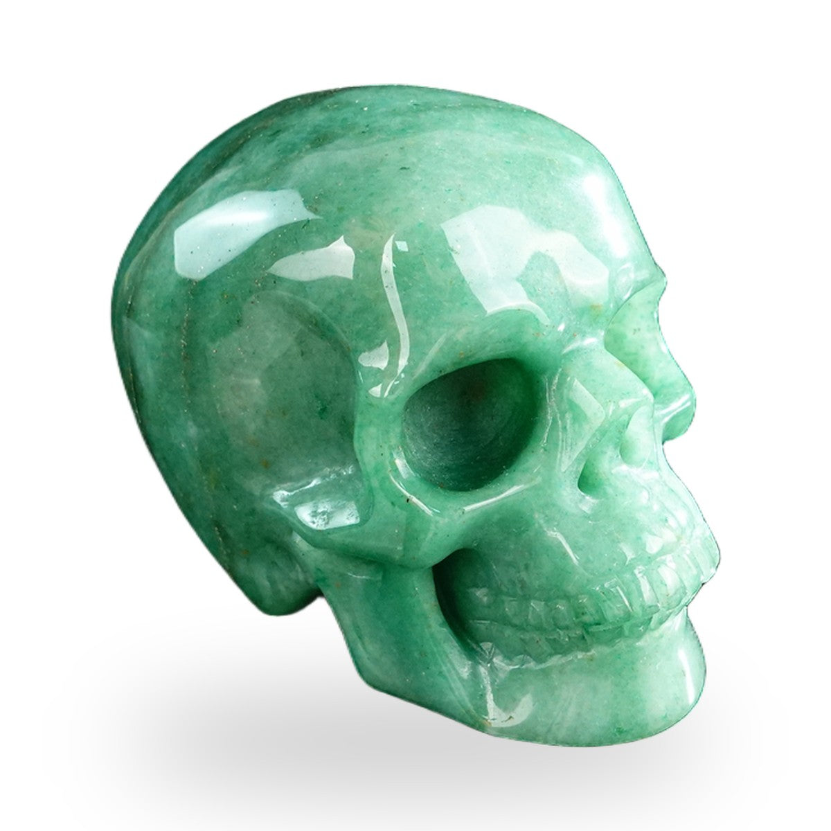 Green Aventurine crystal skull 3" SKH30GA12 photo 3