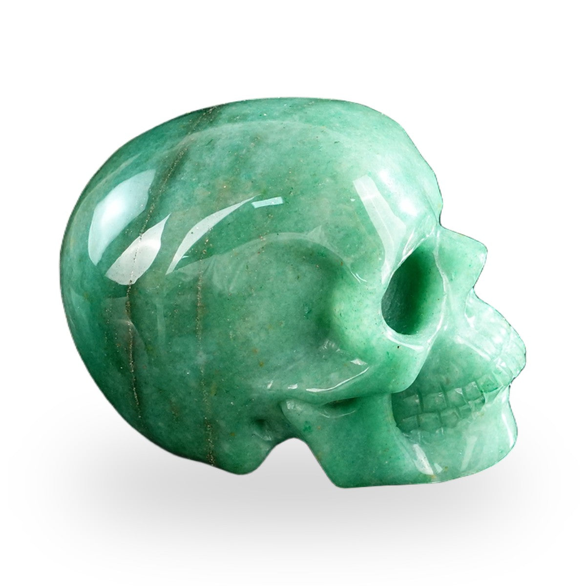 Green Aventurine crystal skull 3" SKH30GA12 photo 5