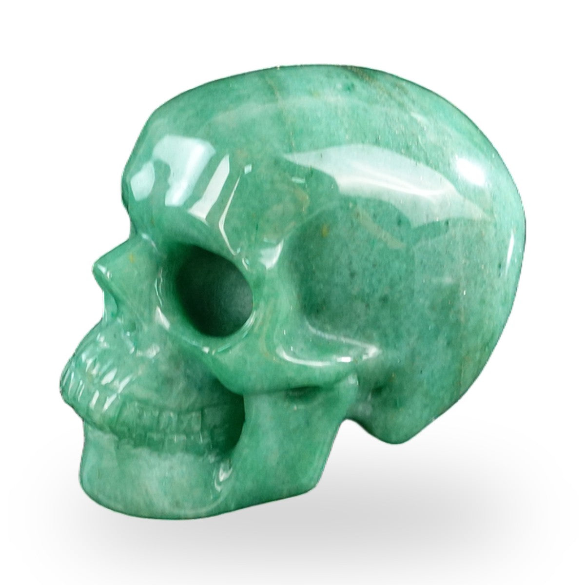 Green Aventurine crystal skull 3" SKH30GA12 photo 7