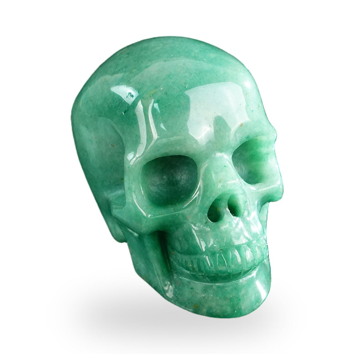 Green Aventurine crystal skull 3" SKH30GA14 photo 2