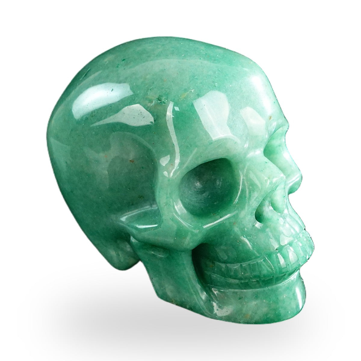 Green Aventurine crystal skull 3" SKH30GA14 photo 3