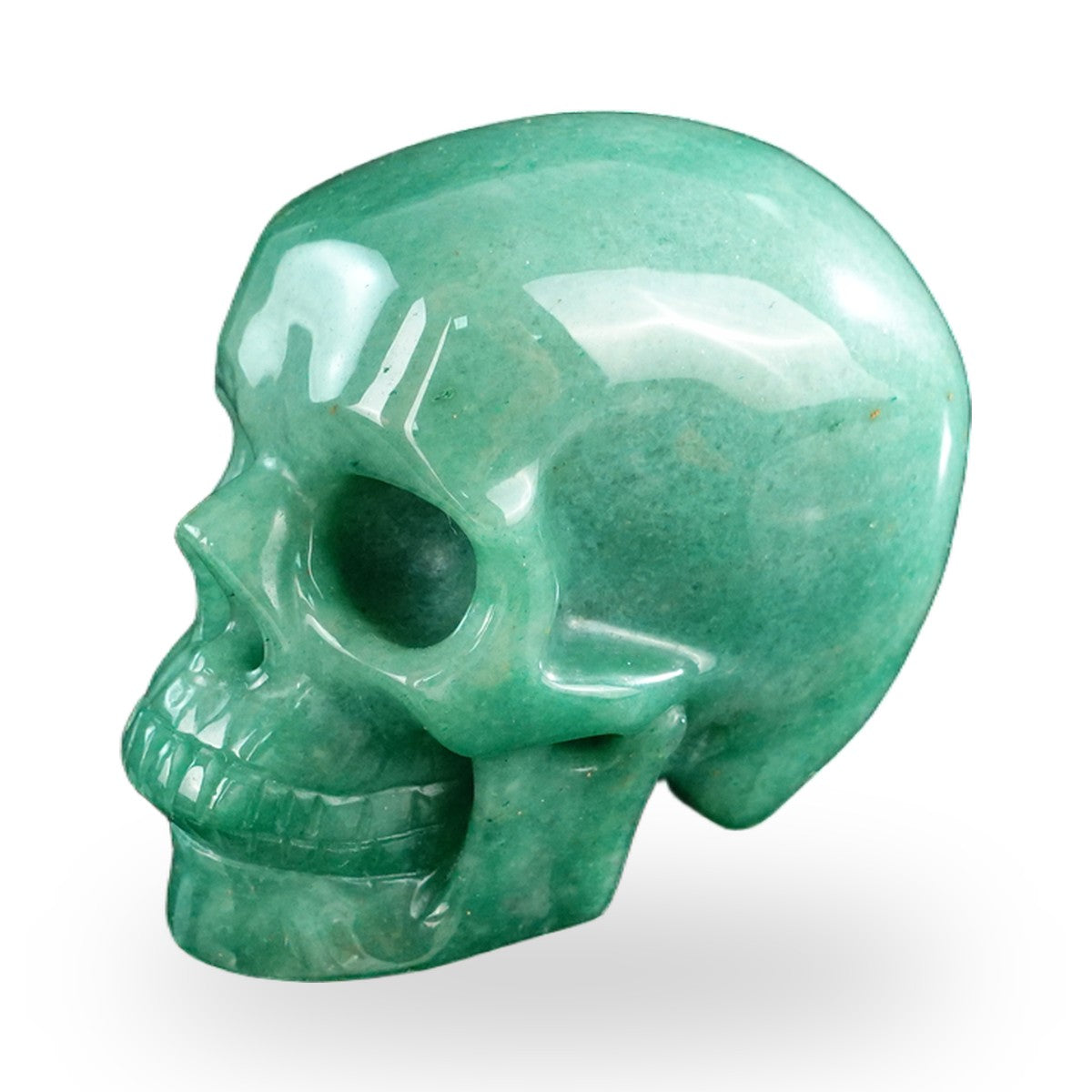 Green Aventurine crystal skull 3" SKH30GA14 photo 6